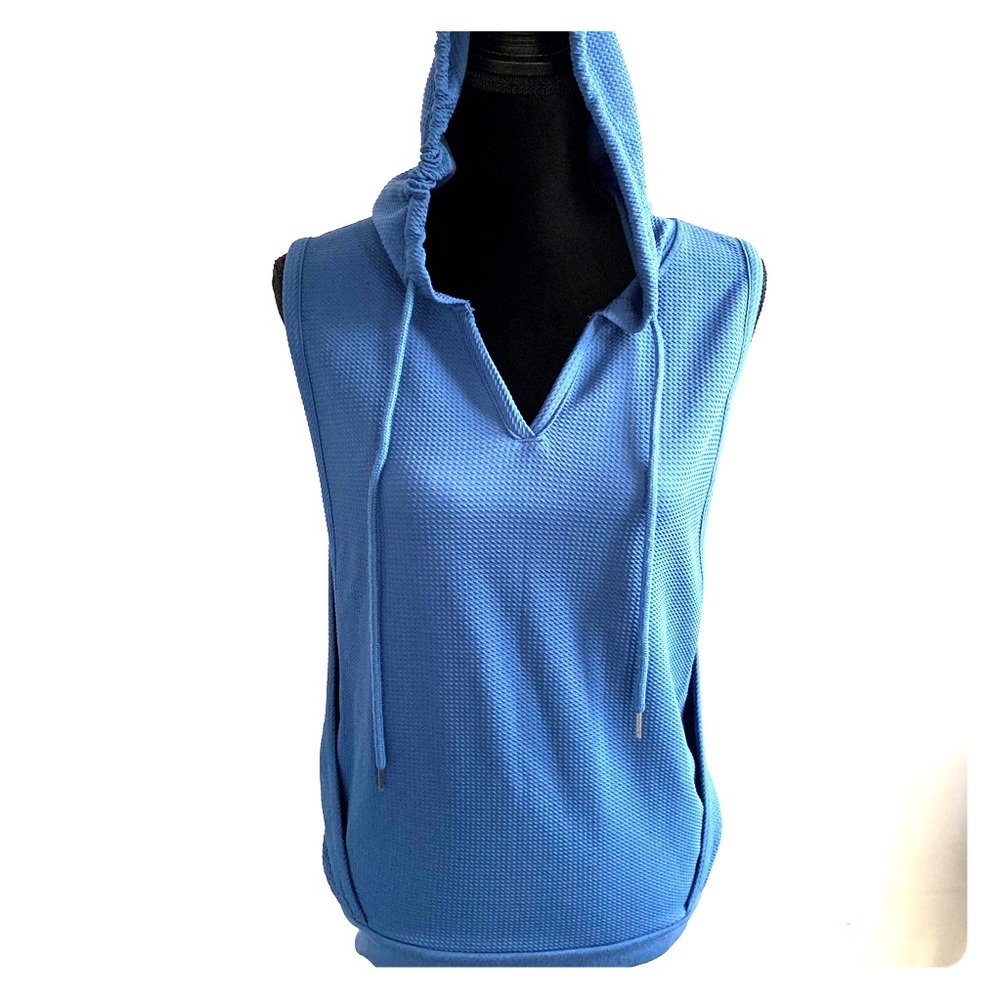 Threads for thoughts cut out shirt hooded
